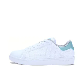 XTEP Anti Slip And Wear Resistant Lightweight Low Top Skateboard Shoes Men's White Light Green