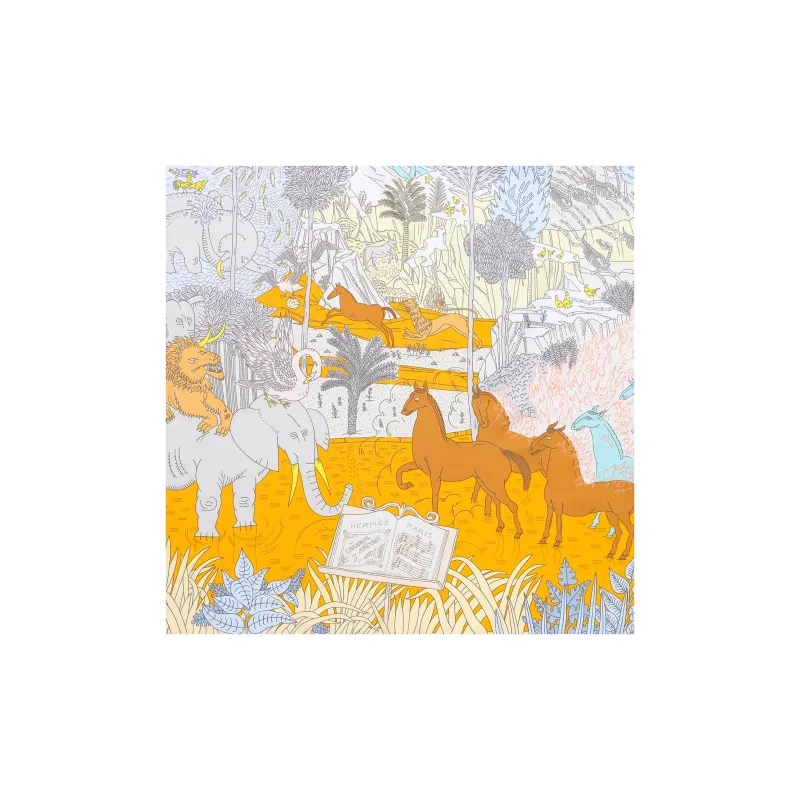 HERMES Carre Silk Scarves Women's-1