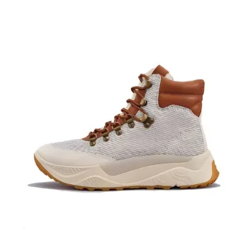 TSUBO UH Original Cushioning Wear-Resistant High-Top Hiking Shoes Unisex Ecru