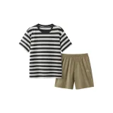 Men's Shorts - Ink Yuan Horizontal Stripes