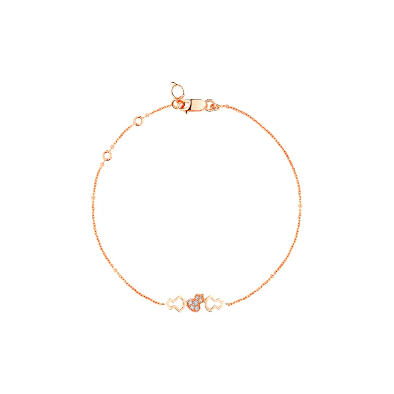 Qeelin 18K Rose Gold Diamonds Bracelets Women's Rose Gold-0