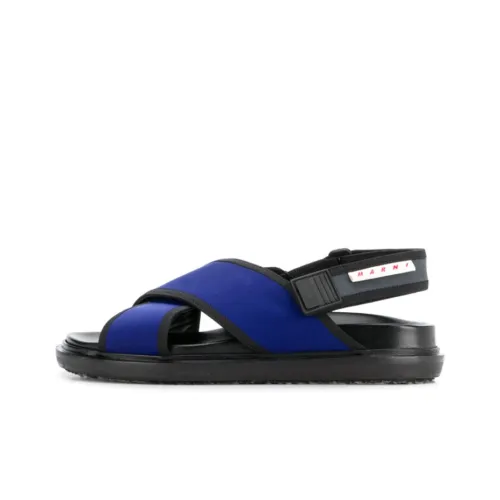 MARNI Beach Sandals Women's Black Blue