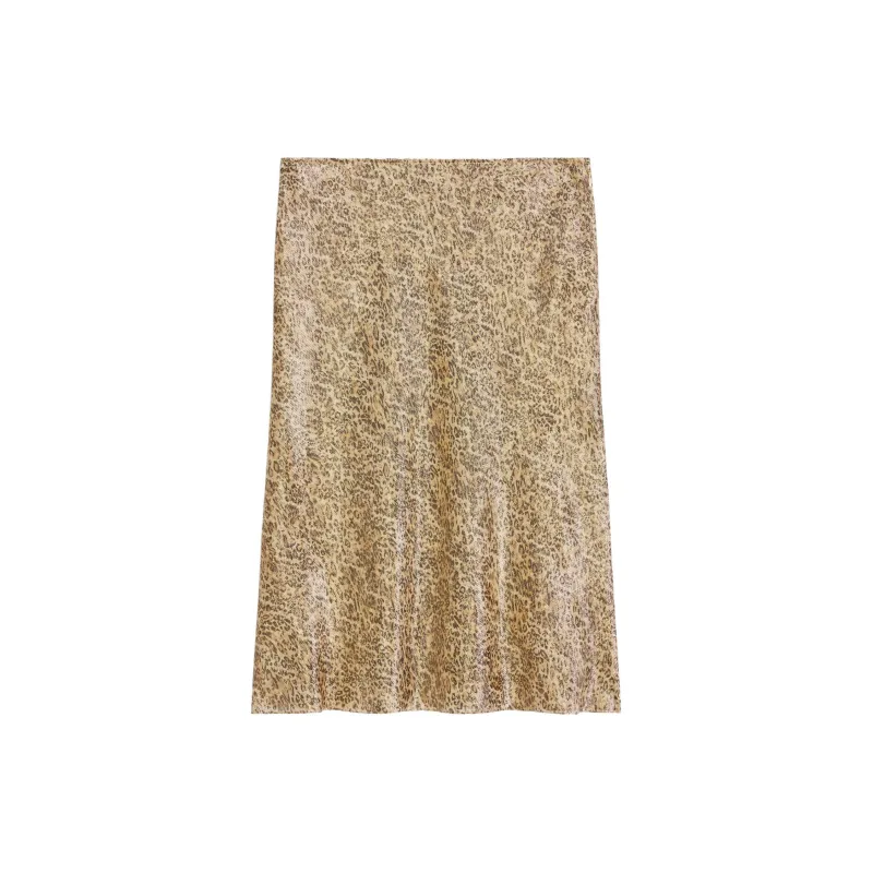 CELINE Hobble Leopard Print Skirt-1