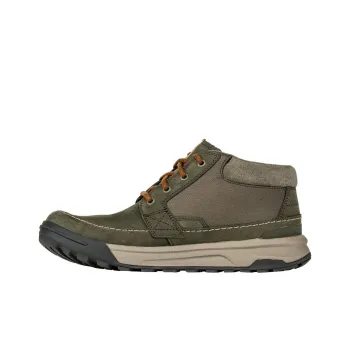 Oboz Footwear Burke Chukka Cushioning Wear-Resistant Mid-Top Hiking Shoes Men's Green