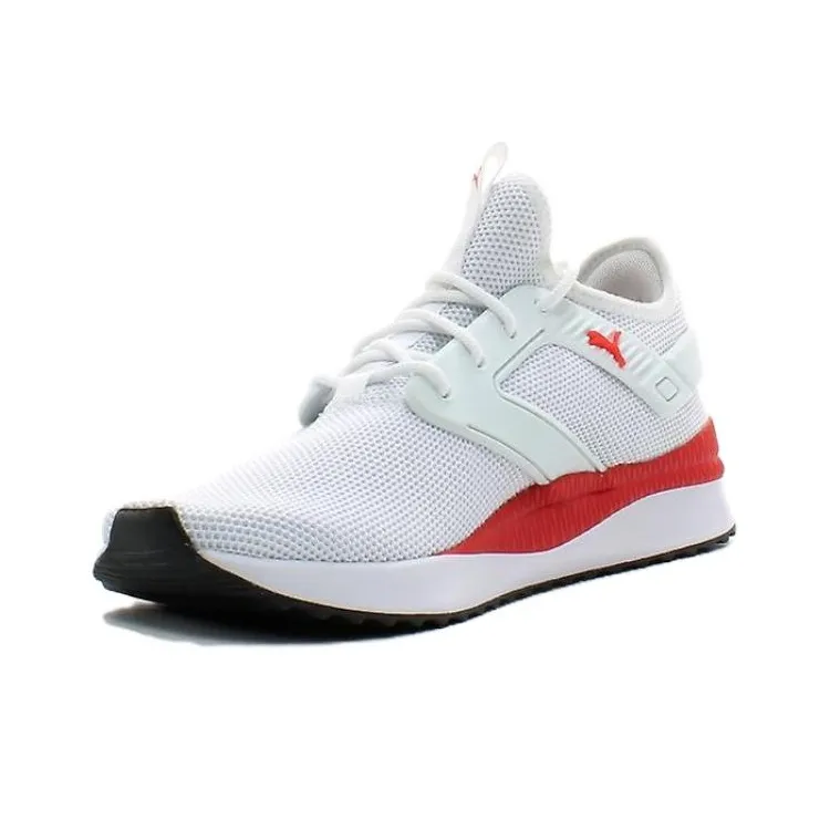 PUMA Pacer Next Excel Anti-Slip And Wear-Resistant Lightweight Low-Top Casual Shoes Men's White Red-2