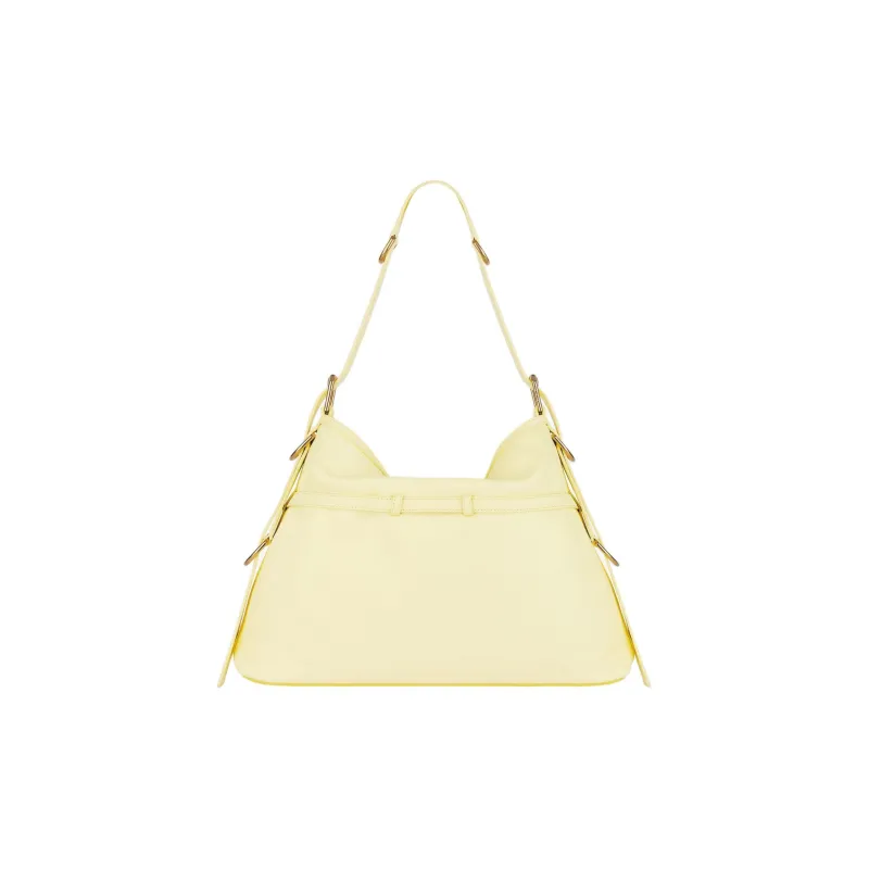 Givenchy Voyou Cow Leather Handbag, Shoulder Bag Women's Soft Yellow-2