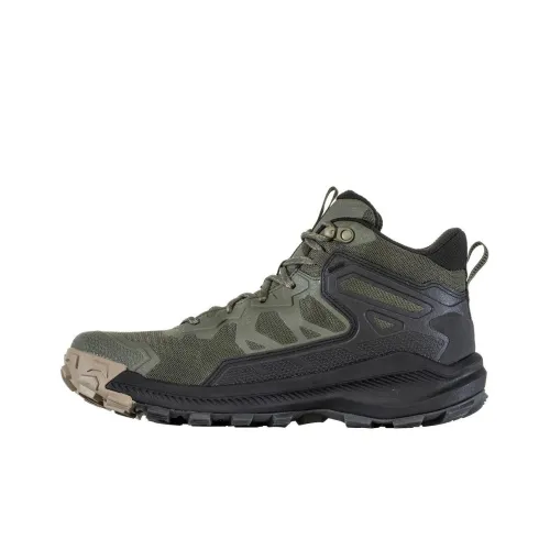 Oboz Footwear Katabatic Hiking / Trekking Shoes Men High-Top Green