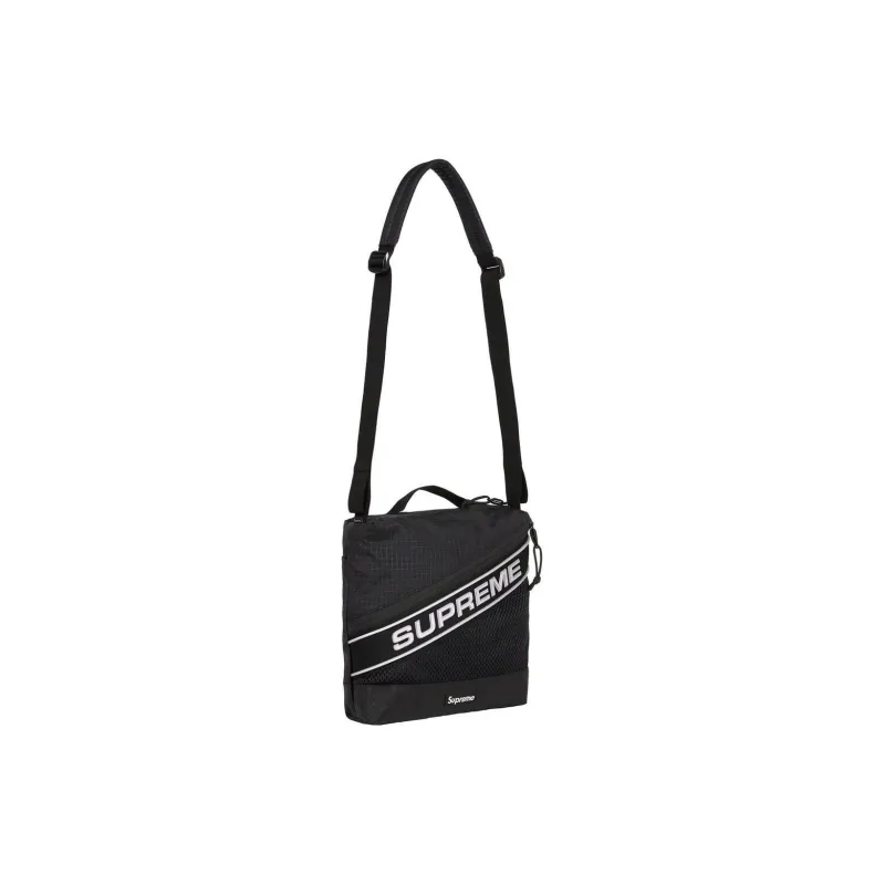 Supreme FW23 Fall/Winter Collection Waterproof Nylon Crossbody Bag, Shoulder Bag Regular Unisex Black-1