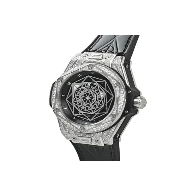 HUBLOT BIG BANG Collection Automatic Mechanical Movement Men's Watches Watch 39mm Black Dial Stainless Steel Case-1
