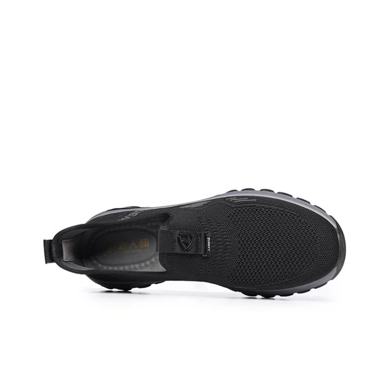 LAORENTOU Casual Shoes Men Low Top Black-2