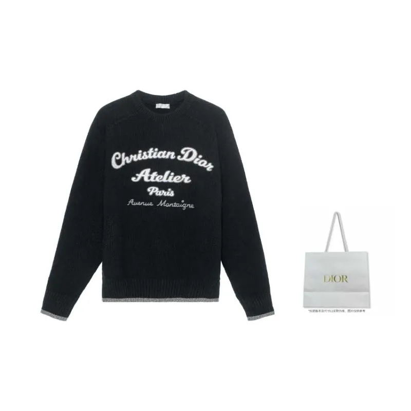 DIOR Quarterly New Products Sweaters Men Black-2