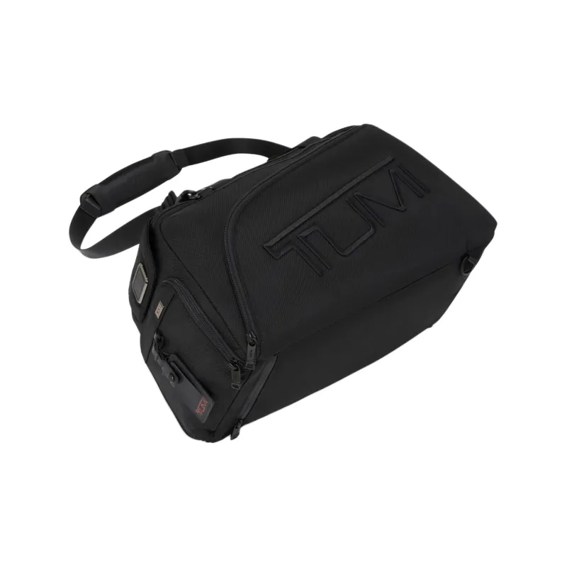 TUMI Elastic Nylon Travel Bags Shoulder Bag Crossbody Bag Handbag Men's Black-3