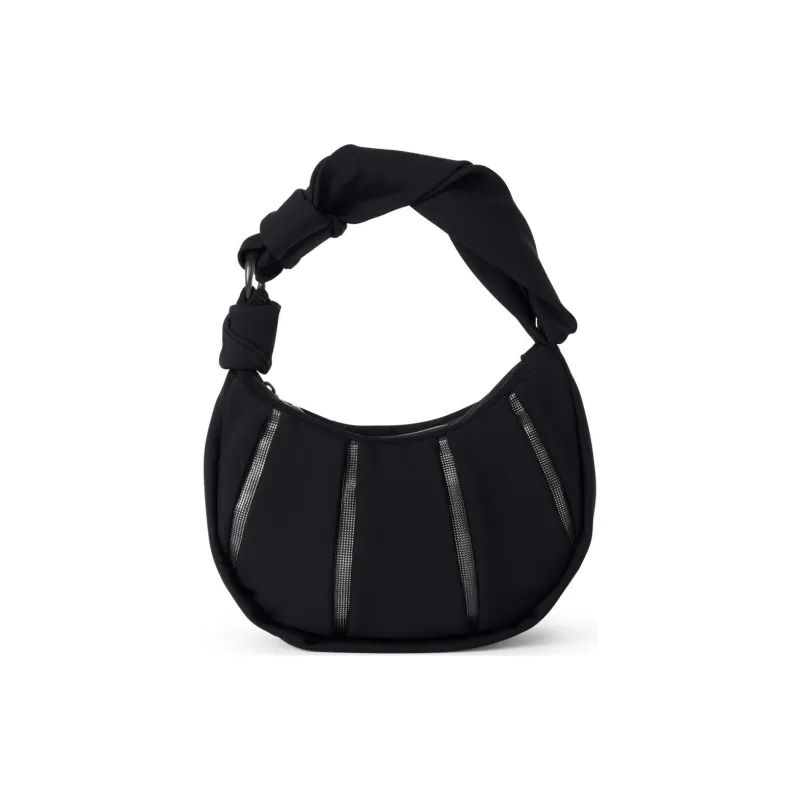 TUMI Leather Shoulder Bag Crossbody Bag Small Size Women's Black-0
