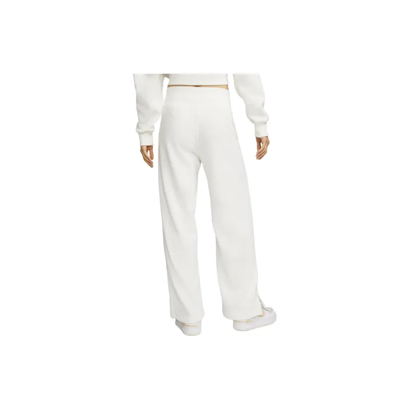 Nike Sportswear Phoenix Fleece Knitted Sports Pants Women's Sail White-1