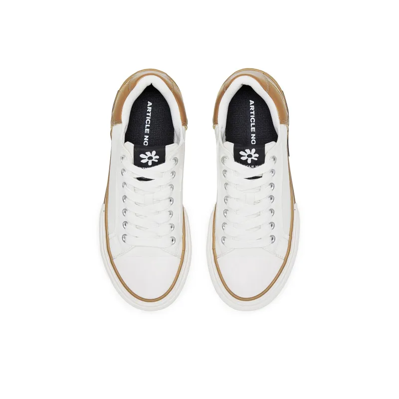 ARTICLE NO. Low Top Canvas Shoes Unisex Yellow White-3