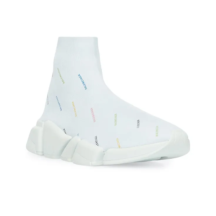 Balenciaga Speed 2.0 Sneaker 'All Over Logo - White Multi'-2