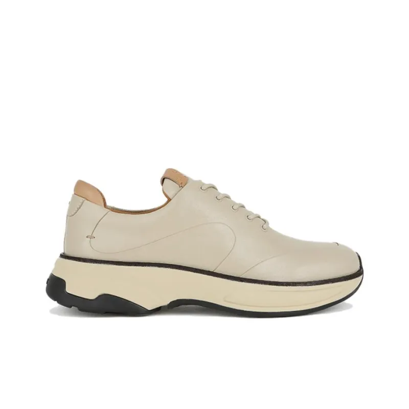 TSUBO GT Semi-Veg Anti-Slip Wear-Resistant Low-Top Casual Shoes Unisex Ecru-1