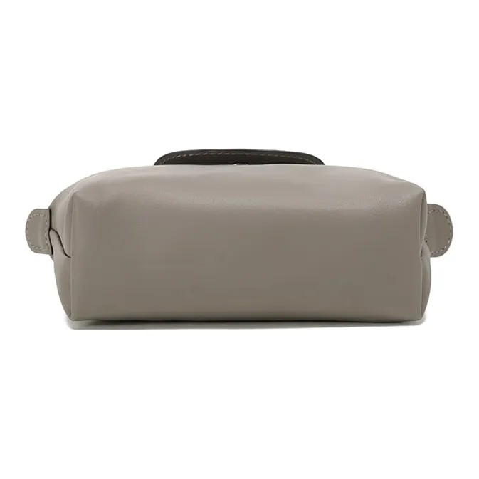 LONGCHAMP Le Pliage Xtra Cow Leather Clutch Regular Women's Dark Gray-4