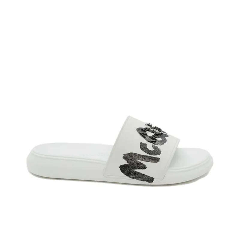 Alexander McQueen Slide Stylish Sandal Women's White-1