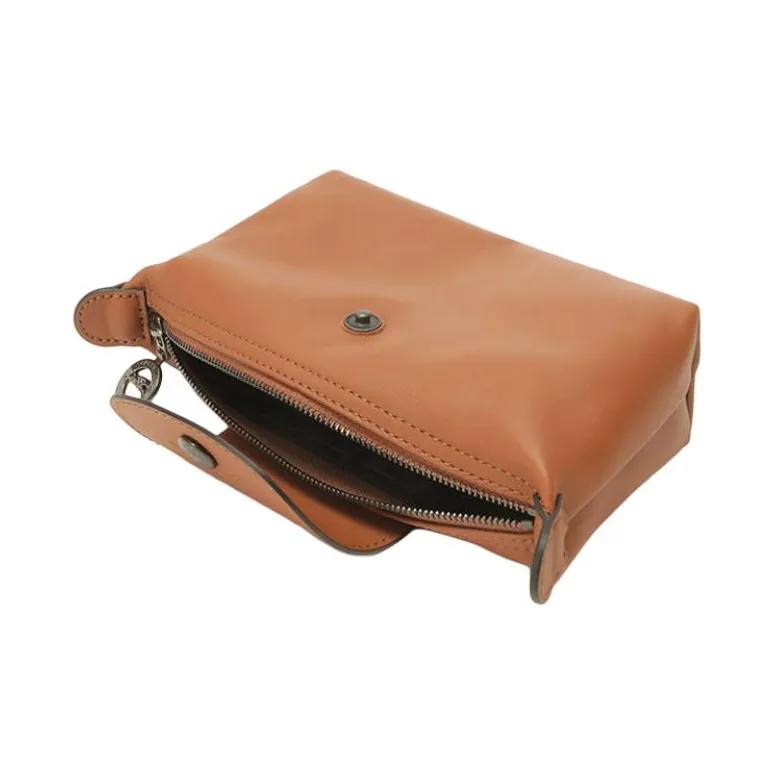 LONGCHAMP Le Pliage Xtra Cow Leather Clutch Regular Women's Cognac-5