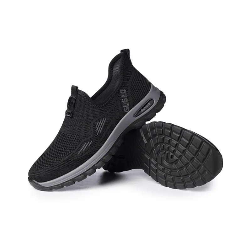 LAORENTOU Casual Shoes Men Low Top Black-3