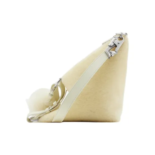 Burberry Sheep Wool Leather Bucket Bag Handbag Shoulder Bag Mini Women's Fruit Dew Color