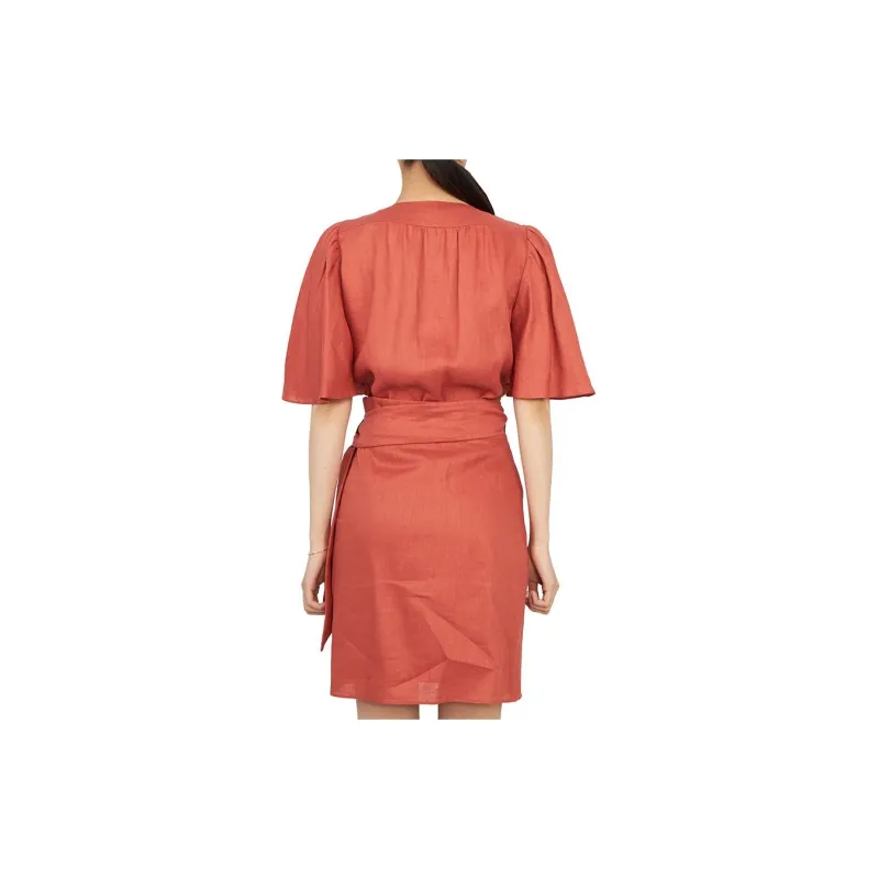 Vanessa Bruno Short Sleeved Dresses Women's Coral-1