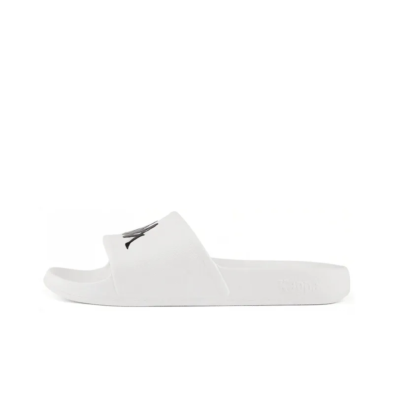 Kappa Slide Slippers Unisex White Black-0