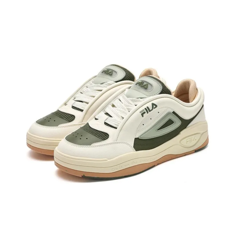 FILA MIX 2 Low Top Skateboard Shoes Men's White Green-1