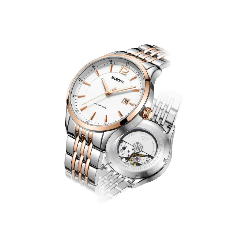 RARONE Mechanical Movement Watch Men's Watches White Dial 8840794402-1