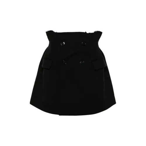 Vetements Casual Short Skirts Women's Black