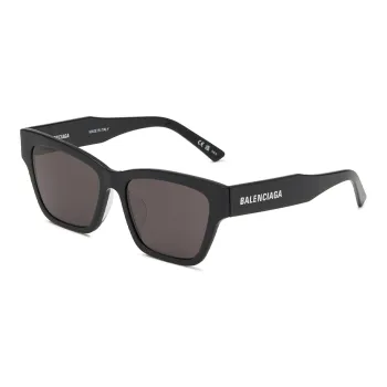 Balenciaga Acetate Square Sunglasses Men's Black