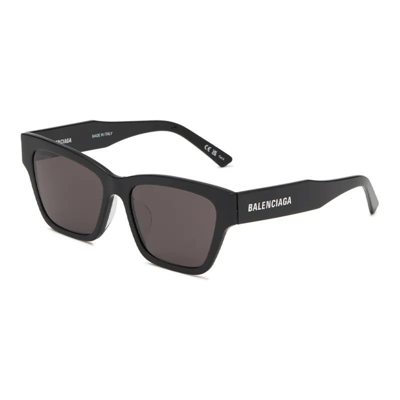Balenciaga Acetate Square Sunglasses Men's Black-0