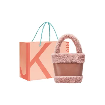 JANE KLAIN PU Fuzzy Basket Bag Bucket Bag Handbag Small Size Women's Multicolor