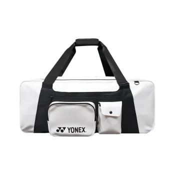 YONEX Fabric Artificial Leather Travel Handbag Large Size Unisex White/Black