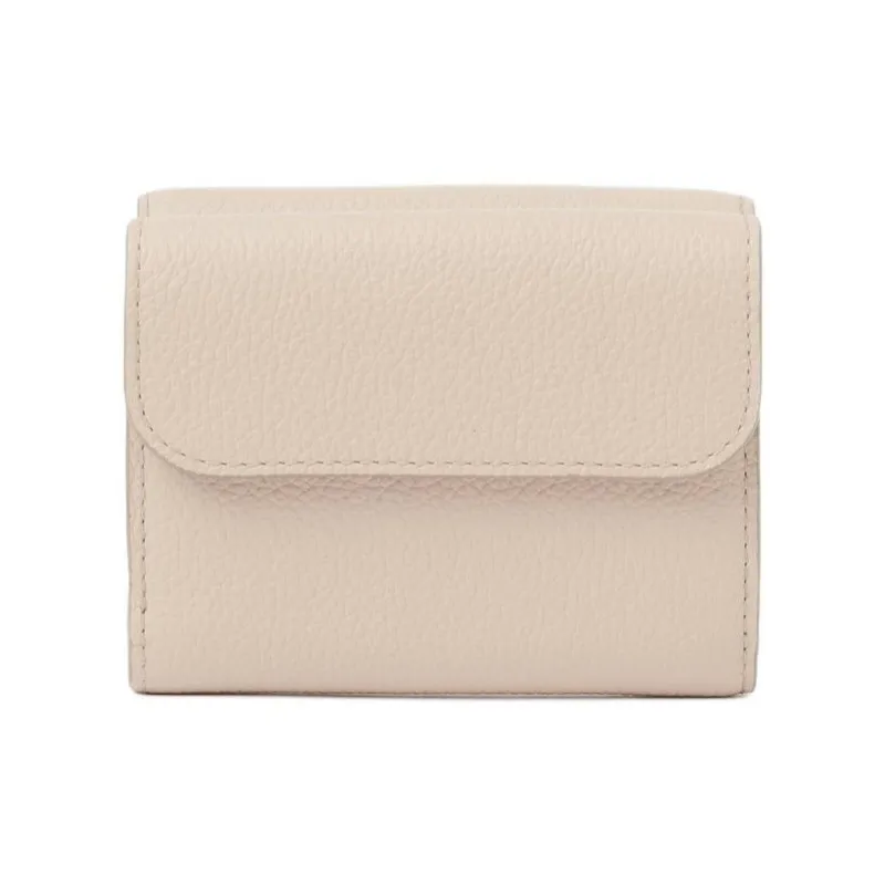 Chloe Marcie Grain Calfskin Card Holder, Wallet Trumpets Women's Cement Pink-2