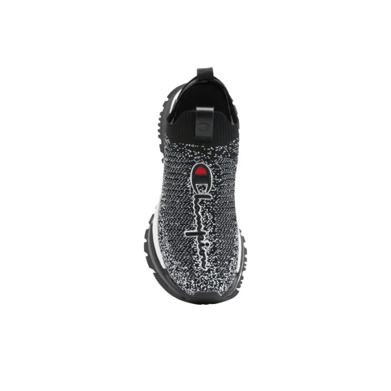 Champion Reflex Mingle Cushioned Slip-Resistant Low-Top Running Shoes Men's Black White-1