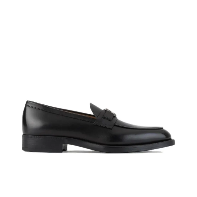 Giorgio Armani Logo-plaque Detail Loafers-1
