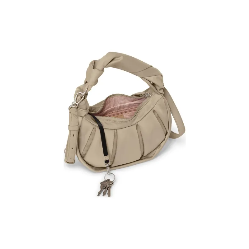 TUMI Leather Handbag Shoulder Bag Crossbody Bag Small Size Women's Ecru-4