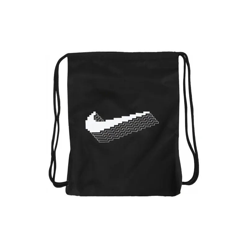 Nike Polyester Gym Bag Backpack Regular Unisex Black White-1