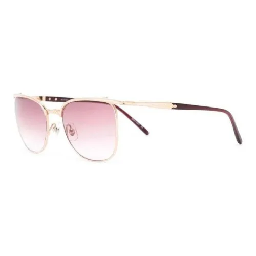 Matsuda Round-frame Pink-tinted Sunglasses