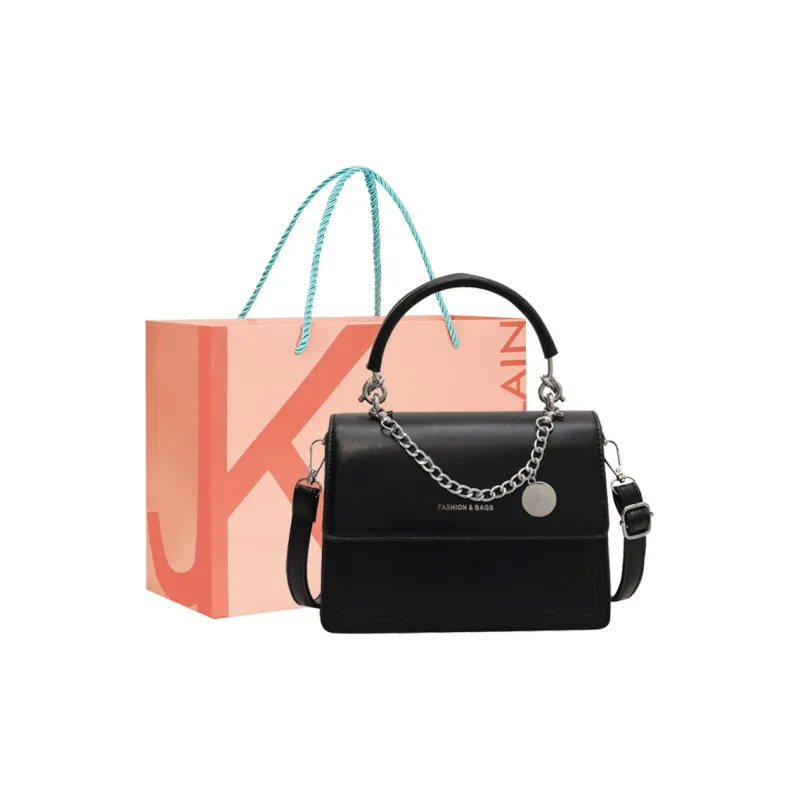 JANE KLAIN PU Small Square Bag Crossbody Handbag Regular Women's White/Black-8