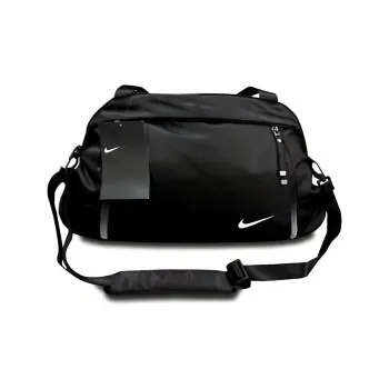Nike Polyester Travel Bag Luggage Bag One Shoulder Crossbody Portable Gym Bag Unisex Black