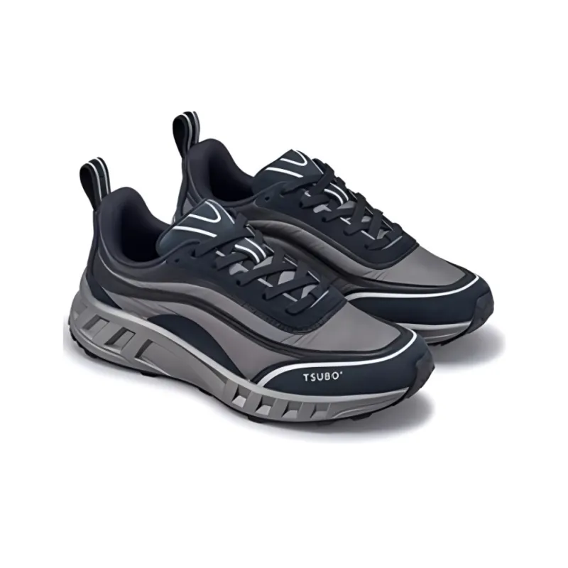 TSUBO RS Original Cushioning Wear-Resistant Low-Top Casual Shoes Unisex Gray-3