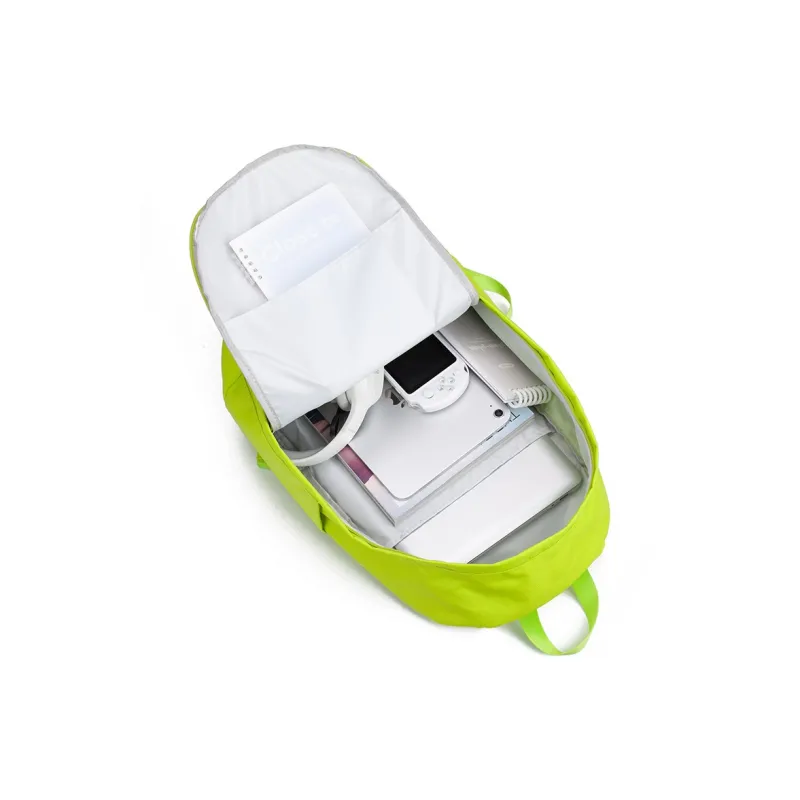 LOVERPUSS Polyester Backpack Regular Unisex Neon Green-4