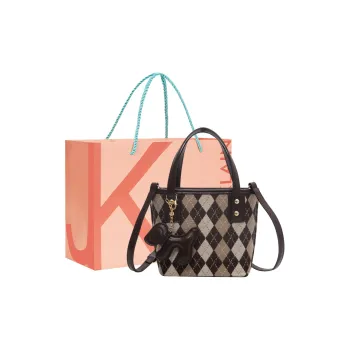 JANE KLAIN Synthetic Leather + Fabric Crossbody Bag Small Size Women's Multicolor