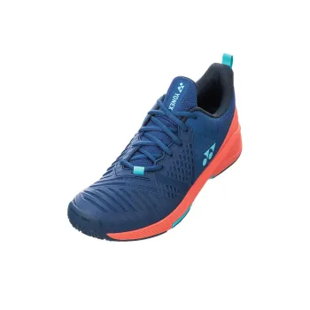 YONEX Power Cushion Sonicage 3 Wide GC Cushioned Slip-Resistant Abrasion-Resistant Low-Top Tennis Shoes Unisex Blue