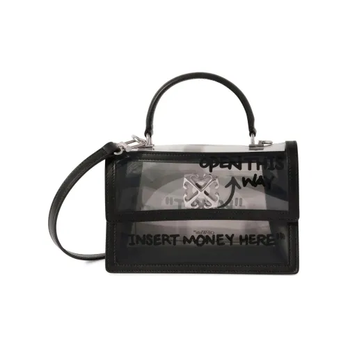 OFF-WHITE Jitney 1.4 Transparent-design Tote Bag