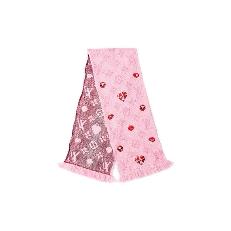 LOUIS VUITTON LOGOMANIA LUCKY MONOGRAM Knit Scarves Women's-0
