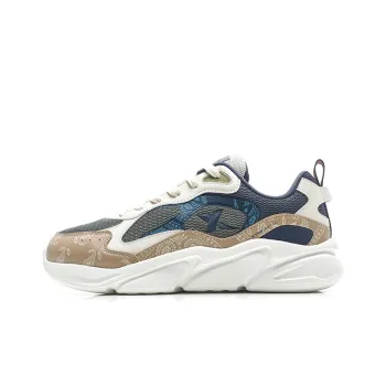 XTEP Casual Shoes Men Low-Top Tea White/Ink Teal/Crab Shell Green